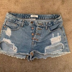 Forever 21 Jean shorts distressed